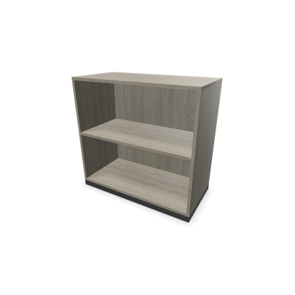 Narbutas Choice Regal 2-OH ohne Trennwand 800mm breit aus Holzdekor grau mit Sockel Dunkelgrau - 6026151