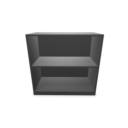 Narbutas Choice Regal 2-OH ohne Trennwand 800mm breit aus Dunkelgrau mit Sockel Dunkelgrau Frontansicht - 6026153