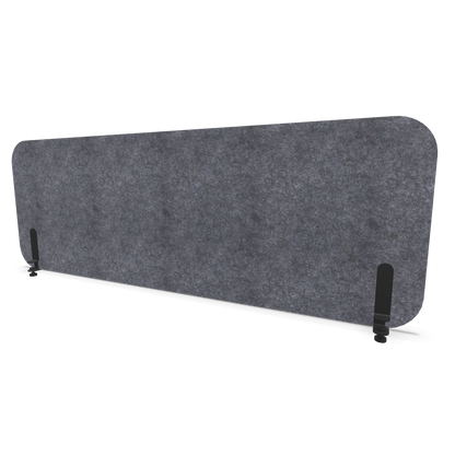 Narbutas Pet Round Tischtrennwand Grau - 1580x565 mit Halterung Schwarz - 6026156