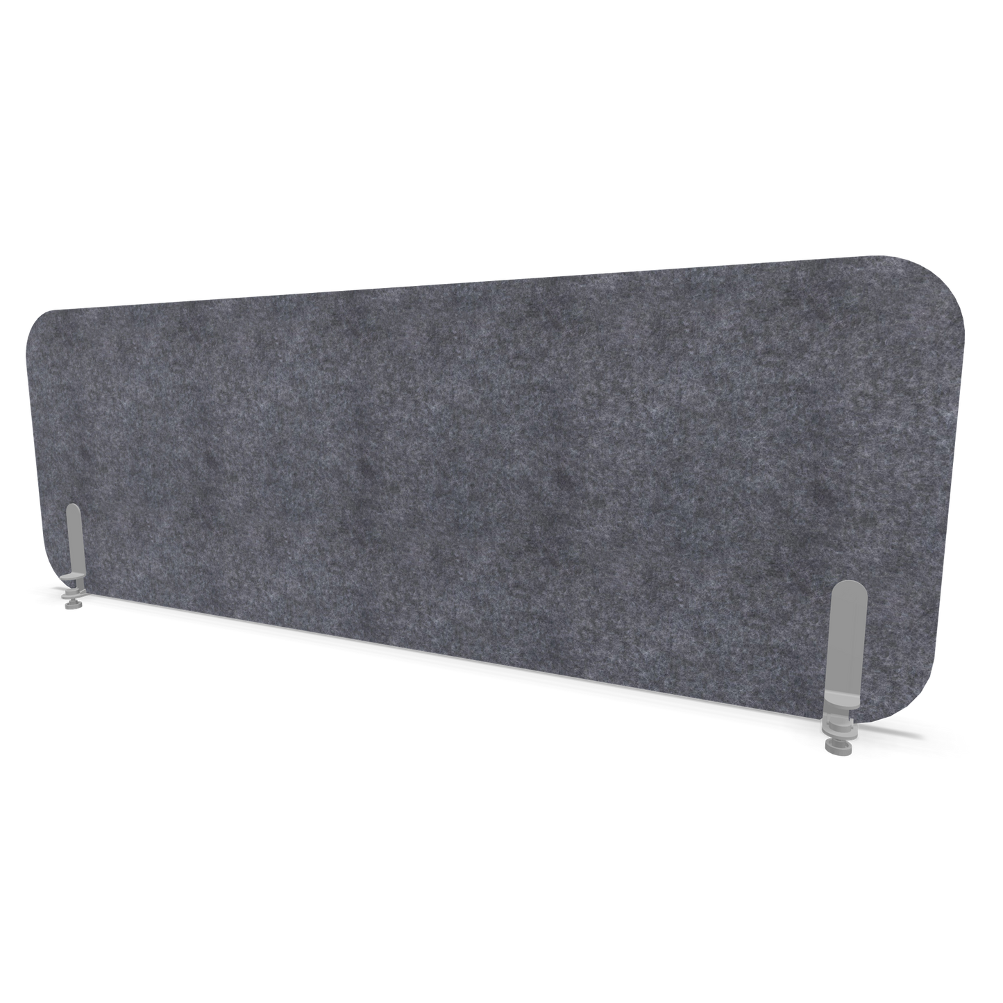 Narbutas Pet Round Tischtrennwand Grau - 1580x565 mit Halterung Silbegrau - 6026168