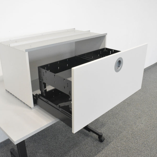 Denz D3 Modul mit Hängeregister-Auszug Hellgrau - ohne Schloss