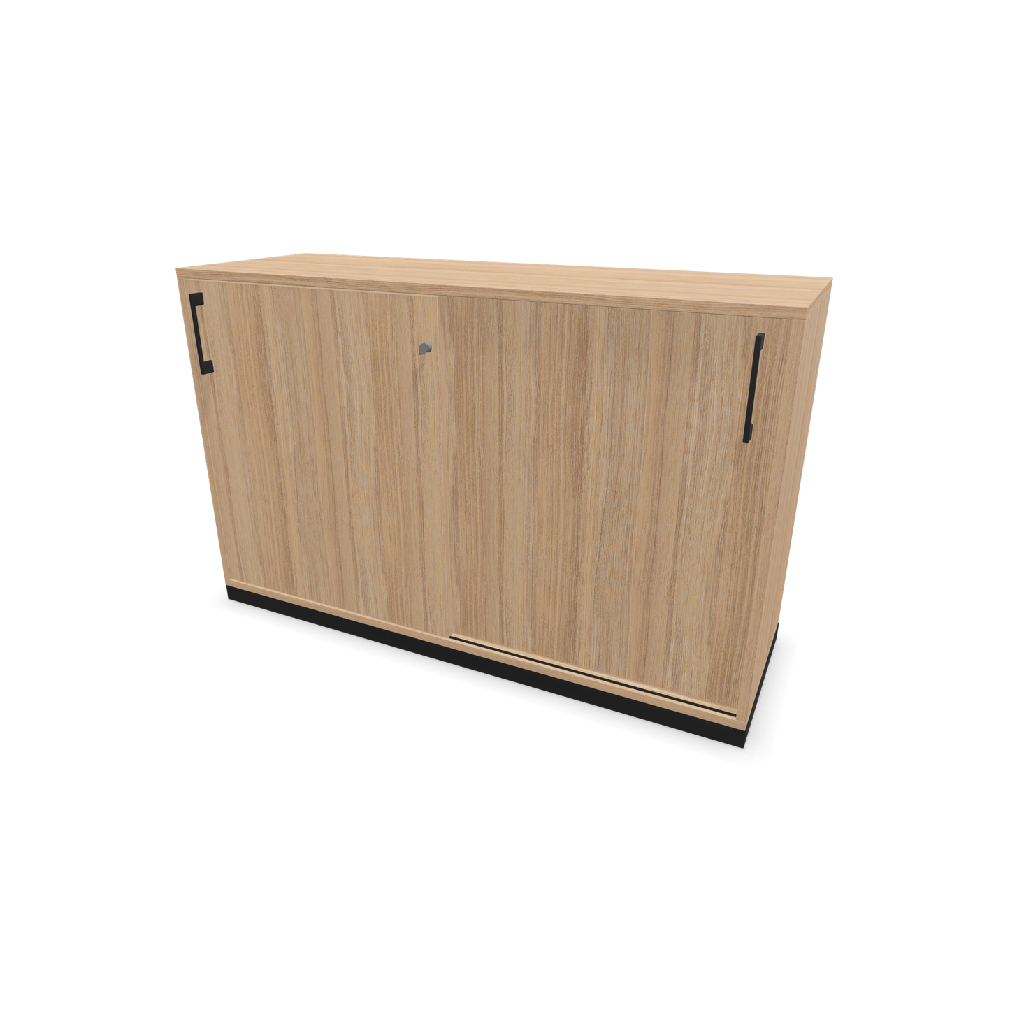 Narbutas Choice Schiebetürschrank 2-OH - 1200mm - Bernsteineichendekor mit Griffen Schwarz - 6026911