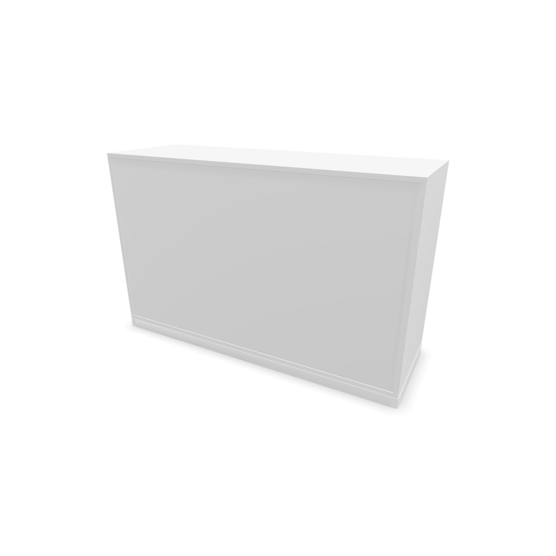 Narbutas Choice Schiebetürschrank 2-OH - 1200mm - Weiss mit Griffen Weiss Ansicht von hinten - 6026997