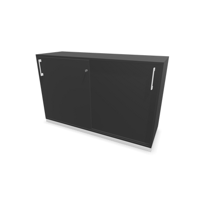 Narbutas Choice Schiebetürschrank 2-OH - 1200mm - Dunkelgrau mit Griffen Weiss - 6027007