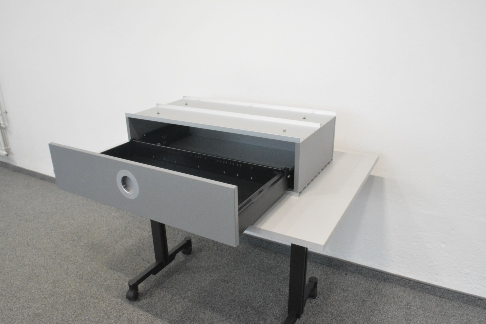 Denz D3 Modul Abdeckung Aluminium silbergrau