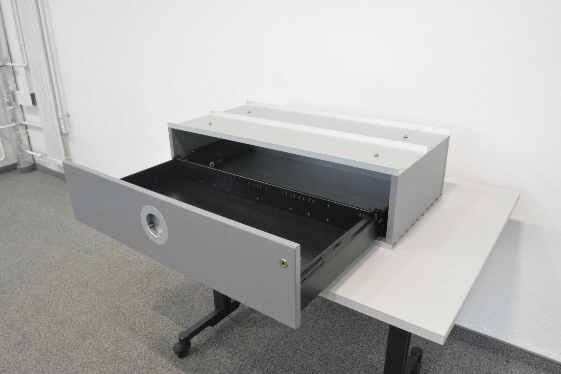 Denz D3 Modul Abdeckung Aluminium silbergrau
