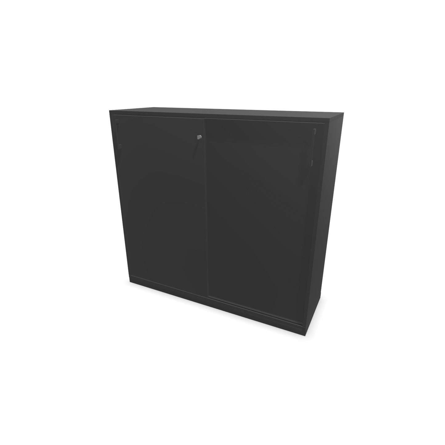 Narbutas Choice Schiebetürschrank 3-OH - 1200mm - Dunkelgrau mit Griffen Dunkelgrau - 6027381