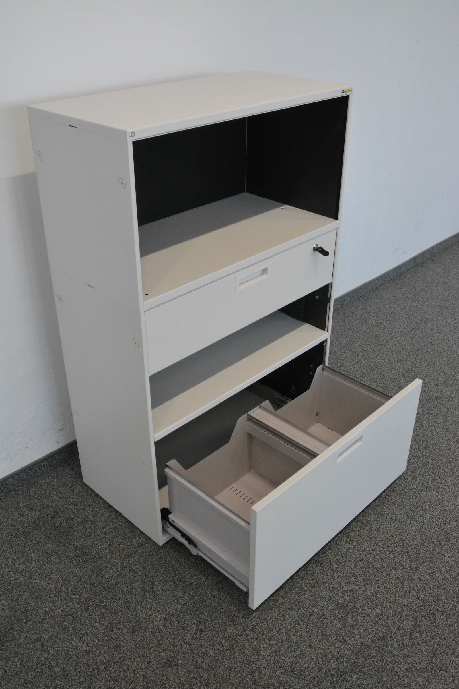 Lista Office Qub Modul-Kombination  mit Hängeregister offen