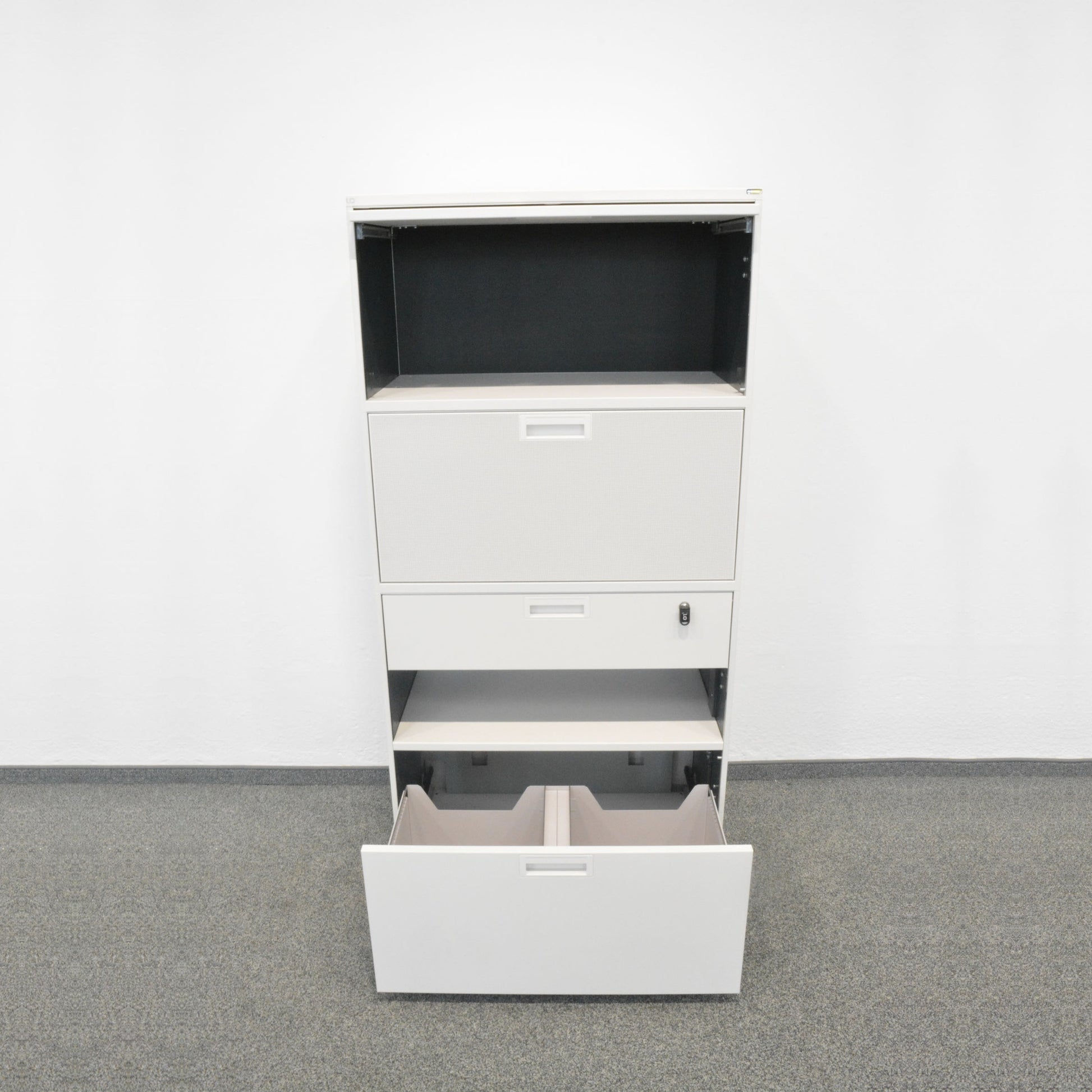 Lista Office Qub Modul-Kombination  mit Hängeregister unten offen