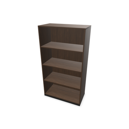 Narbutas Choice Regal 4-OH ohne Trennwand 800mm breit aus Nussbaumdekor dunkel mit Sockel Schwarz - 6029070