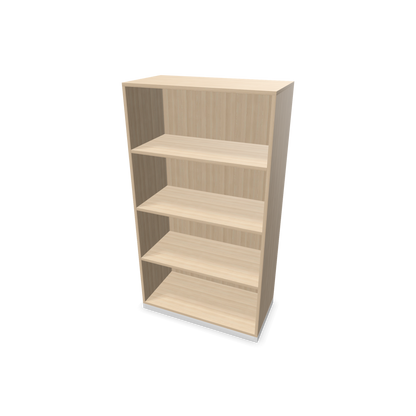 Narbutas Choice Regal 4-OH ohne Trennwand 800mm breit aus Eschendekor sandbeige mit Sockel Weiss - 6029078
