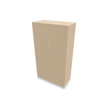 Narbutas Choice Regal 4-OH ohne Trennwand 800mm breit aus Eschendekor sandbeige mit Sockel Weiss Ansicht von hinten - 6029078