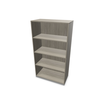 Narbutas Choice Regal 4-OH ohne Trennwand 800mm breit aus Holzdekor grau mit Sockel Silbergrau - 6029089