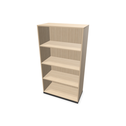 Narbutas Choice Regal 4-OH ohne Trennwand 800mm breit aus Eschendekor sandbeige mit Sockel Dunkelgrau - 6029096