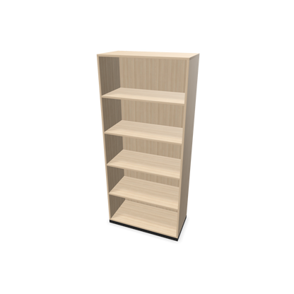 Narbutas Choice Regal 5-OH ohne Trennwand 800mm breit aus Eschendekor sandbeige mit Sockel Schwarz - 6029105