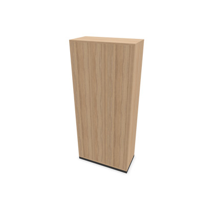 Narbutas Choice Regal 5-OH ohne Trennwand 800mm breit aus Bernsteineichendekor mit Sockel Dunkelgrau Ansicht von hinten - 6029131
