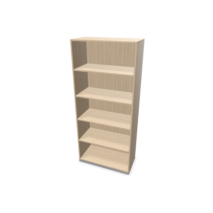 Narbutas Choice Regal 5-OH ohne Trennwand 800mm breit aus Eschendekor sandbeige mit Sockel Dunkelgrau - 6029132