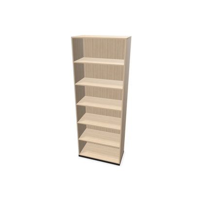 Narbutas Choice Regal 6-OH ohne Trennwand 800mm breit aus Eschendekor sandbeige mit Sockel Schwarz - 6029141