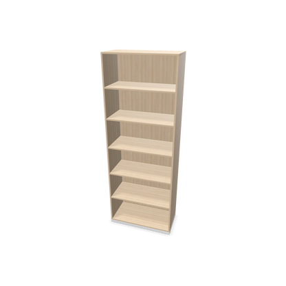 Narbutas Choice Regal 6-OH ohne Trennwand 800mm breit aus Eschendekor sandbeige mit Sockel Weiss - 6029150