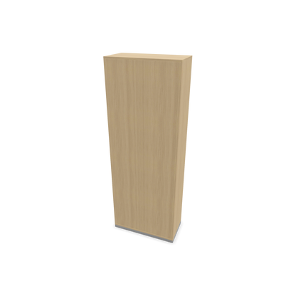 Narbutas Choice Regal 6-OH ohne Trennwand 800mm breit aus Eichendekor mit Sockel Silbergrau Ansicht von hinten - 6029157
