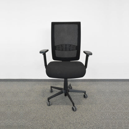 Milani Lex Bürodrehstuhl mit Stoffbezug Schwarz - 6030260