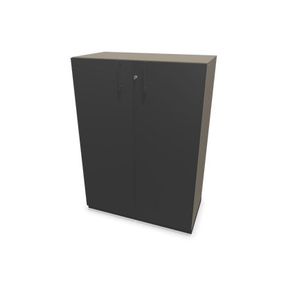 Choice Flügeltürschrank 3-OH - 800mm - Griff und Sockel Dunkelgrau - Kubus Cubanitgrau - Front Dunkelgrau - 6030312