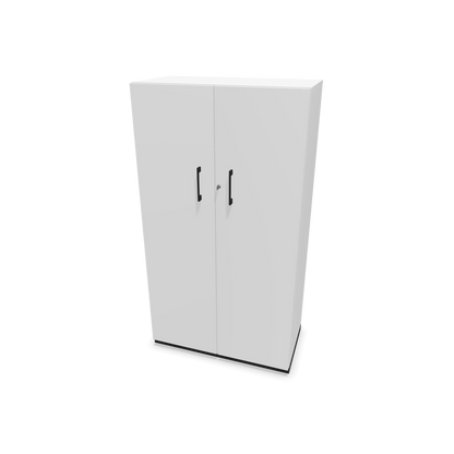 Choice Flügeltürschrank 4-OH - 800mm - Griff und Sockel Schwarz - Kubus Weiss - Front Weiss - 6030354