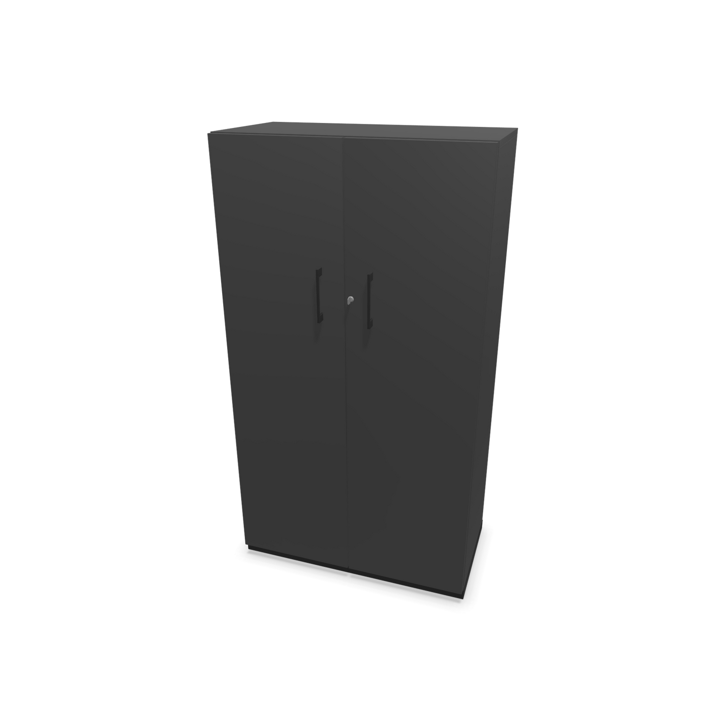 Choice Flügeltürschrank 4-OH - 800mm - Griff und Sockel Schwarz - Kubus Dunkelgrau - Front Dunkelgrau - 6030364