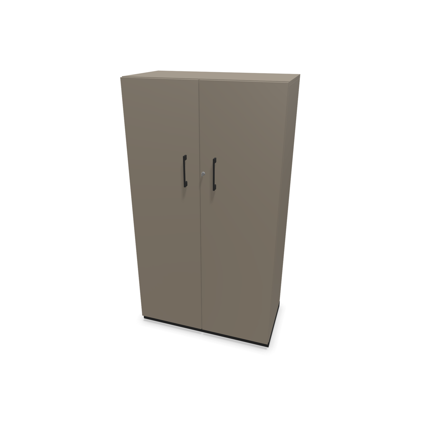 Choice Flügeltürschrank 4-OH - 800mm - Griff und Sockel Schwarz - Kubus Cubanitgrau - Front Cubanitgrau - 6030374
