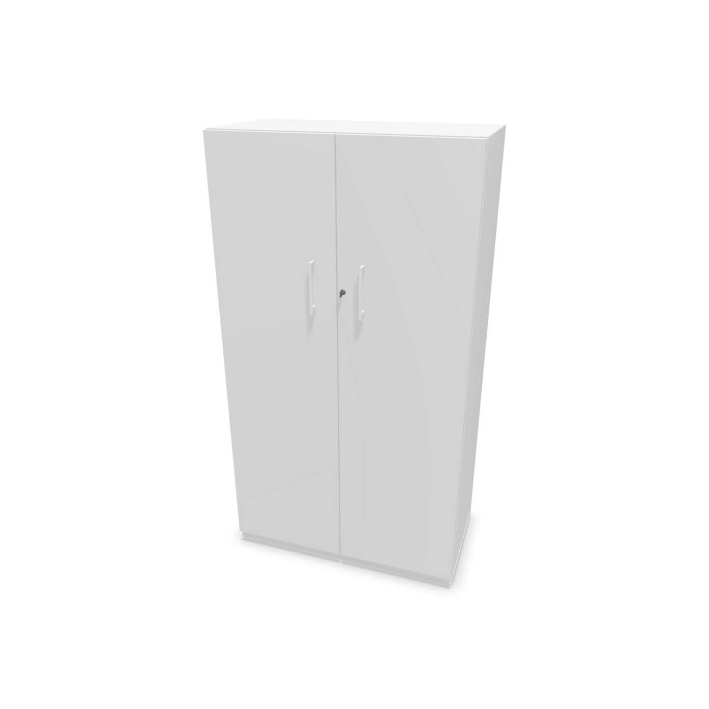 Choice Flügeltürschrank 4-OH - 800mm - Griff und Sockel Weiss - Kubus Weiss - Front Weiss - 6030415