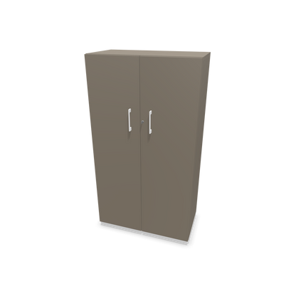 Choice Flügeltürschrank 4-OH - 800mm - Griff und Sockel Weiss - Kubus Cubanitgrau - Front Cubanitgrau - 6030435