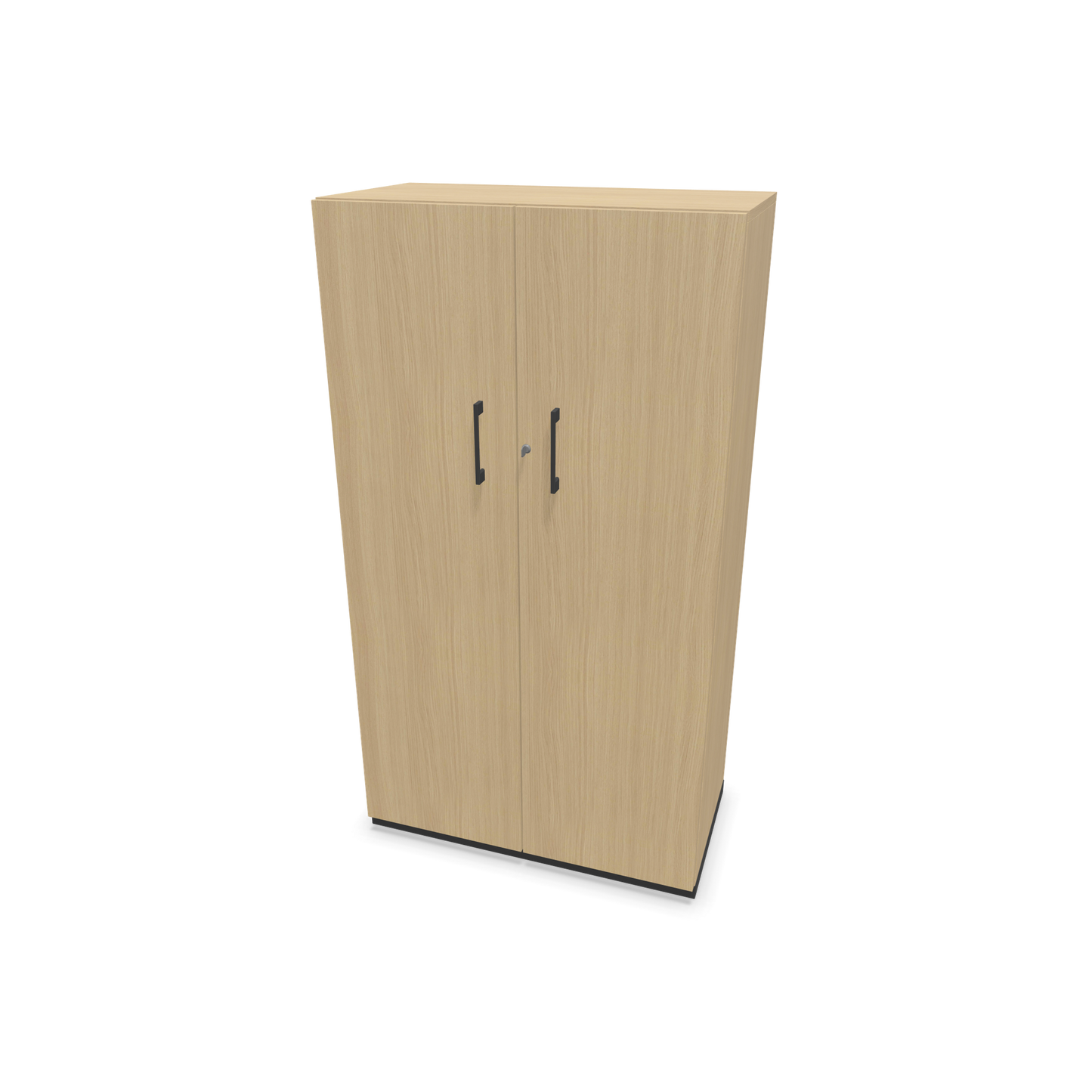 Choice Flügeltürschrank 4-OH - 800mm - Griff und Sockel Dunkelgraugrau - Kubus Eichendekor - Front Eichendekor - 6030507