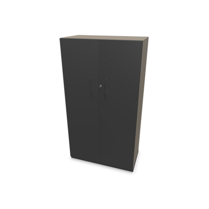 Choice Flügeltürschrank 4-OH - 800mm - Griff und Sockel Dunkelgraugrau - Kubus Cubanitgrau - Front Dunkelgrau - 6030556