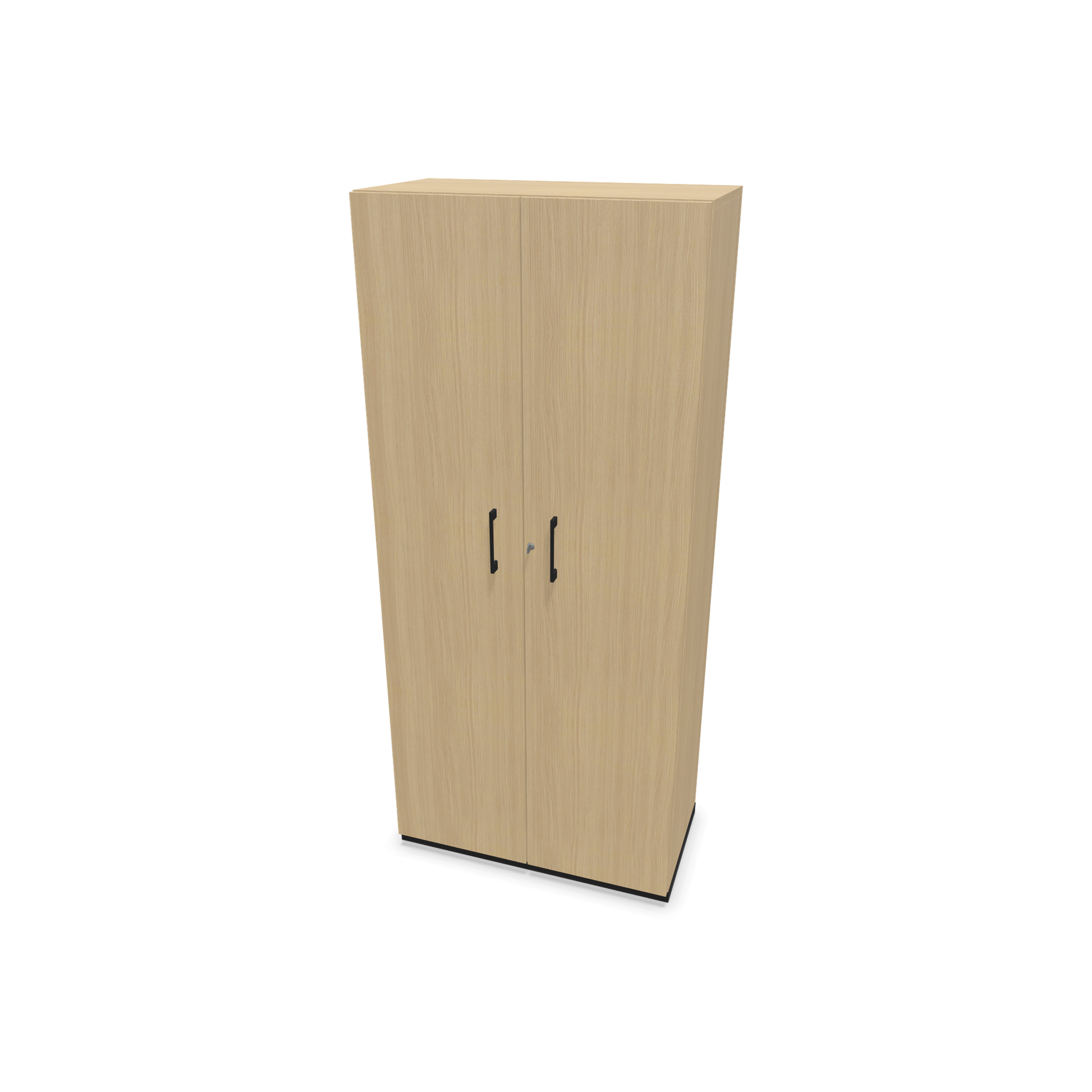 Choice Flügeltürschrank 5-OH - 800mm - Griff und Sockel Schwarz - Kubus Eichendekor - Front Eichendekor - 6030568