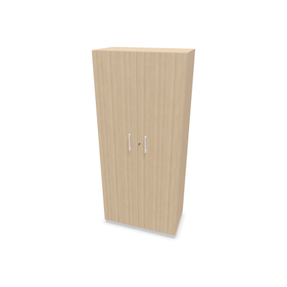 Choice Flügeltürschrank 5-OH - 800mm - Griff und Sockel Weiss - Kubus Eschenddekor - Front Eschendekor - 6030655