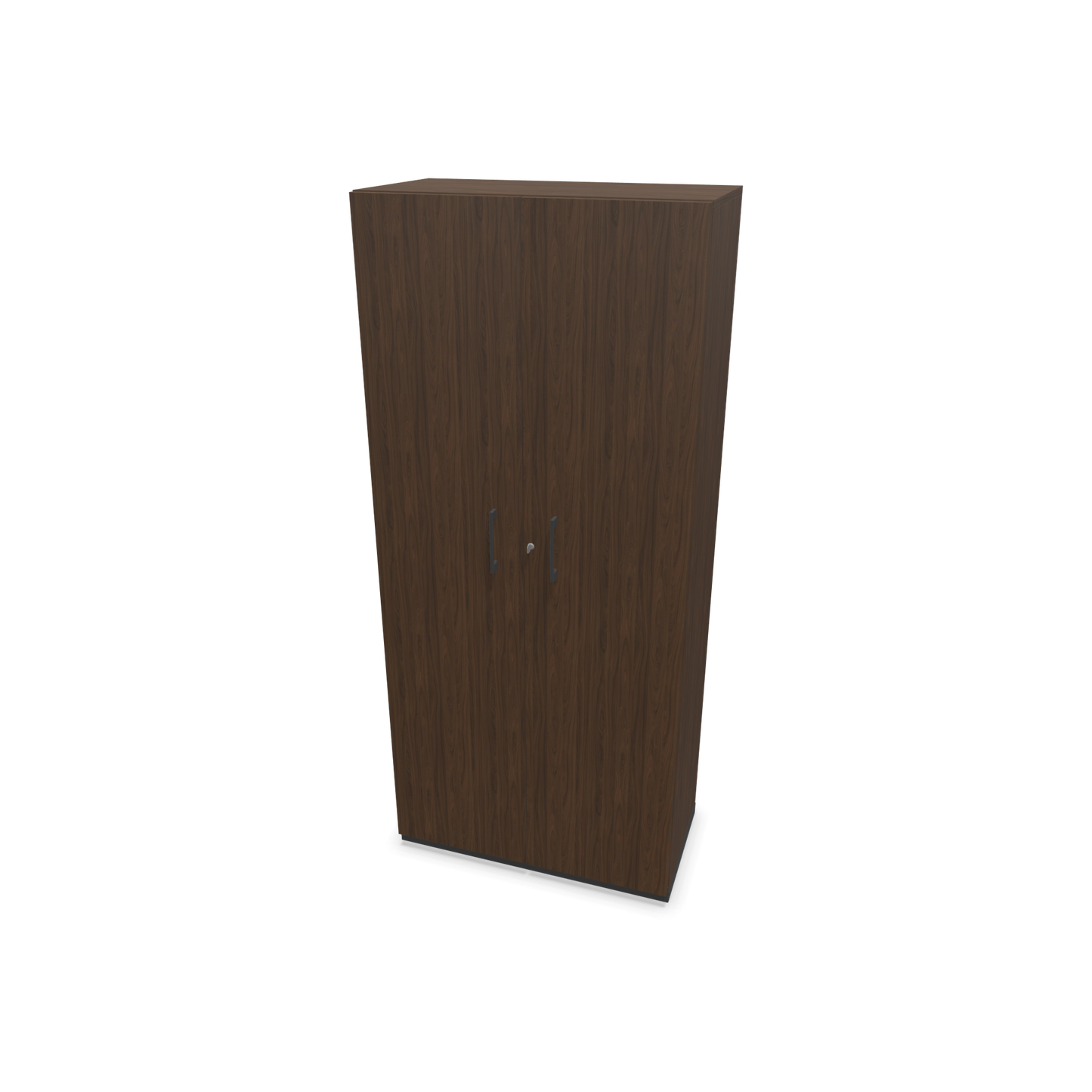 Choice Flügeltürschrank 5-OH - 800mm - Griff und Sockel Dunkelgrau - Kubus Nussbaumdekor - Front Nussbaumdekor - 6030784