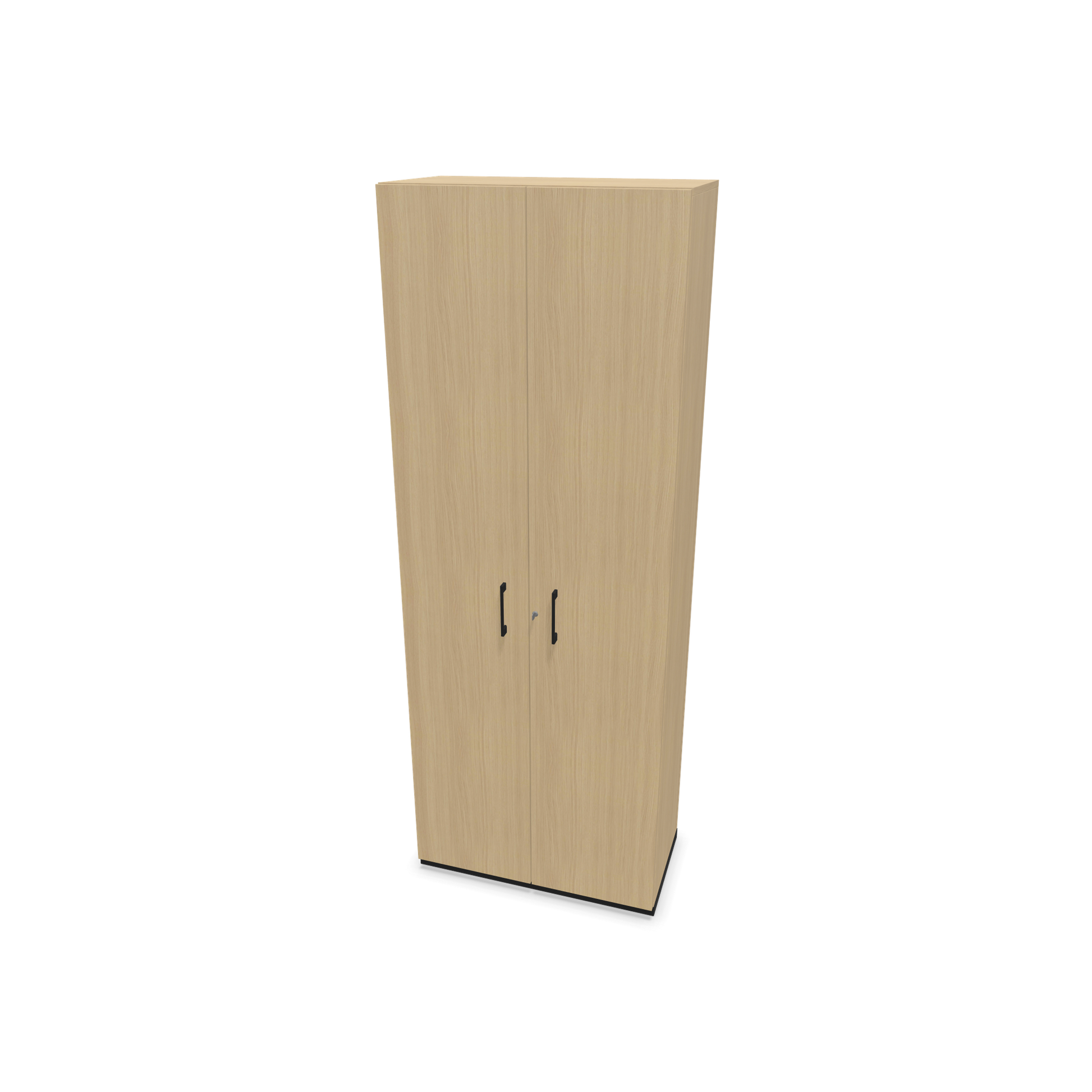 Narbutas Choice Flügeltürschrank 6-OH - 800mm - Griff und Sockel Schwarz - Kubus Eichendekor - Front Eichendekor - 6030830