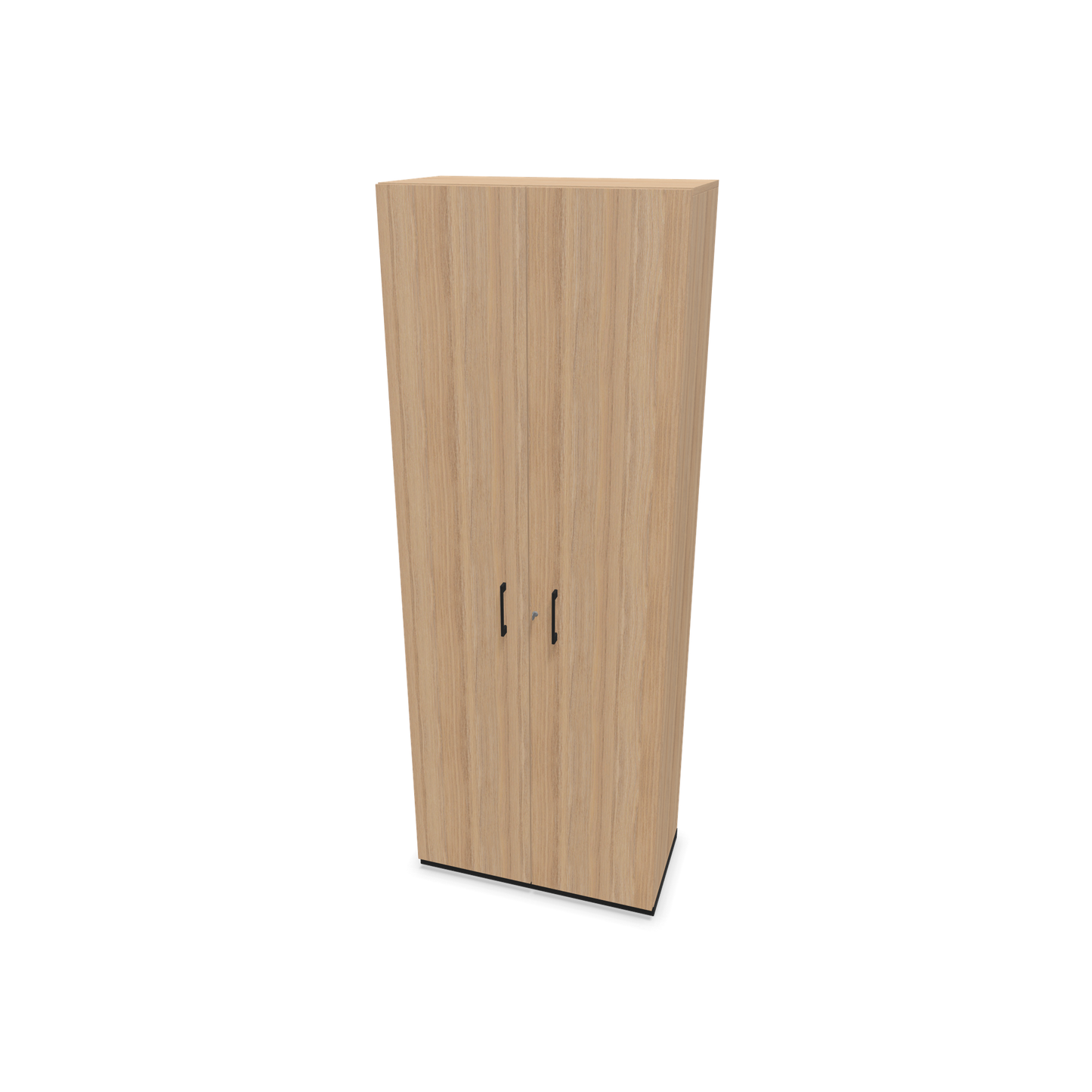Narbutas Choice Flügeltürschrank 6-OH - 800mm - Griff und Sockel Schwarz - Kubus Bernsteineichendekor - Front Bernsteineichendekor - 6030835