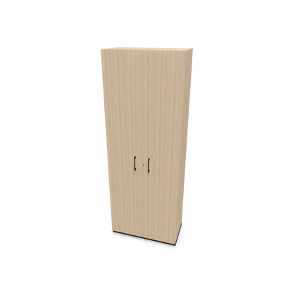 Narbutas Choice Flügeltürschrank 6-OH - 800mm - Griff und Sockel Schwarz - Kubus Eschendekor - Front Eschendekor - 6030840