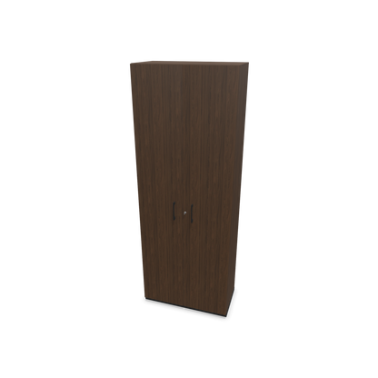 Narbutas Choice Flügeltürschrank 6-OH - 800mm - Griff und Sockel Schwarz - Kubus Nussbaumdekor - Front Nussbaumdekor - 6030845