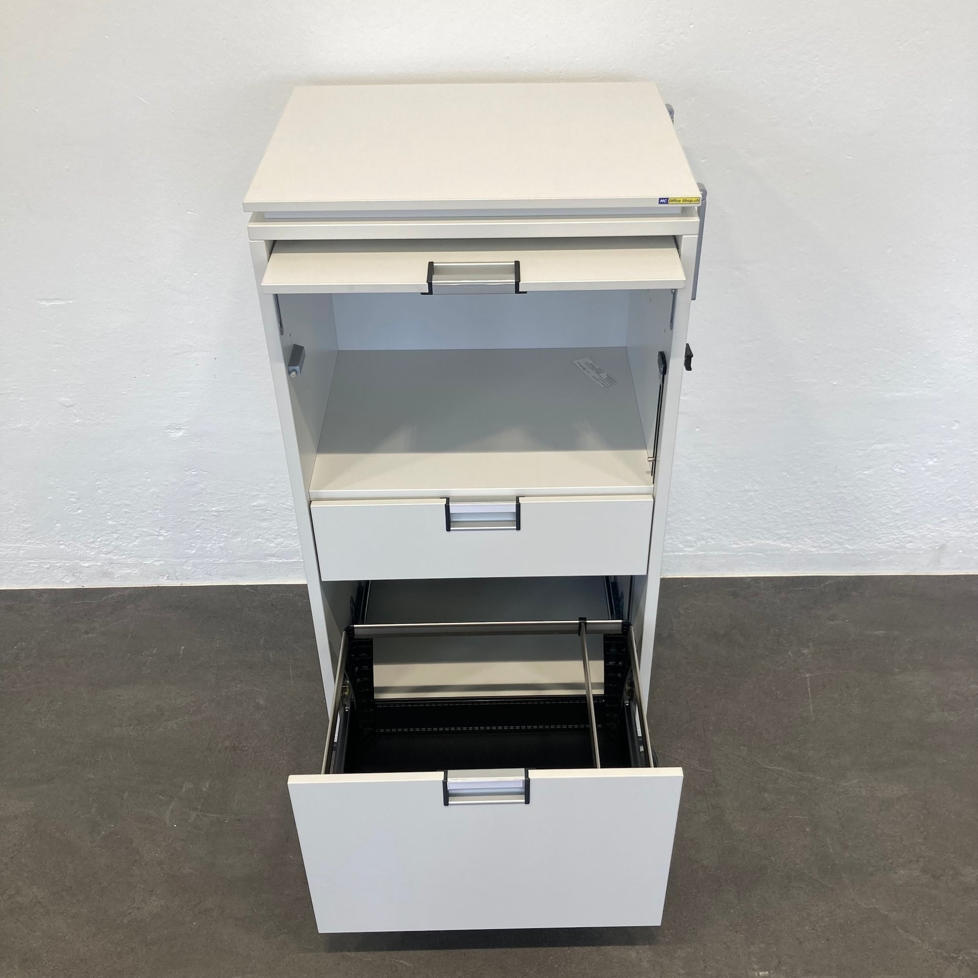 Steelcase Moby Roll-Caddy mit Klappe A4 offen - 6033450