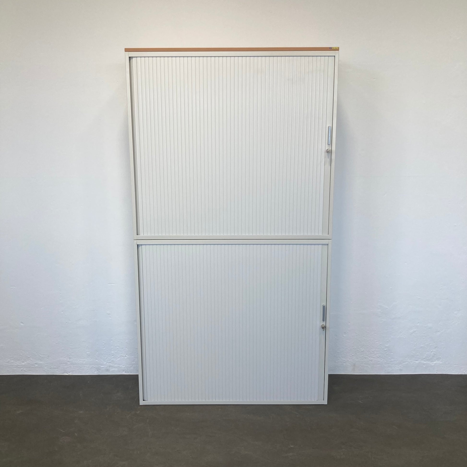 Lista Office LO Storage Lateralschrank Metall Weiss mit Holzdeckblatt - 6033495