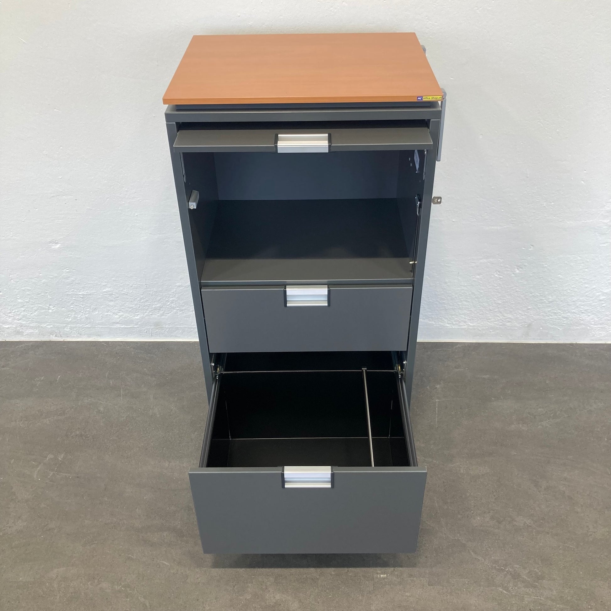 Steelcase Moby Roll-Caddy mit Klappe A4 offen - 6033591