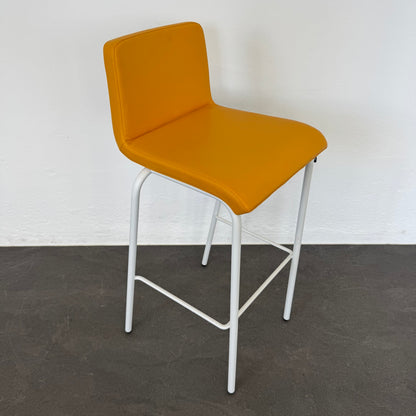 Steelcase B-Free Barhocker mit Lederbezug Gelb - 6033782