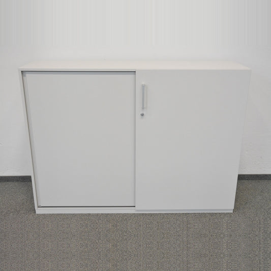 Steelcase Share It Schiebetürschrank Spanplatte Weiss