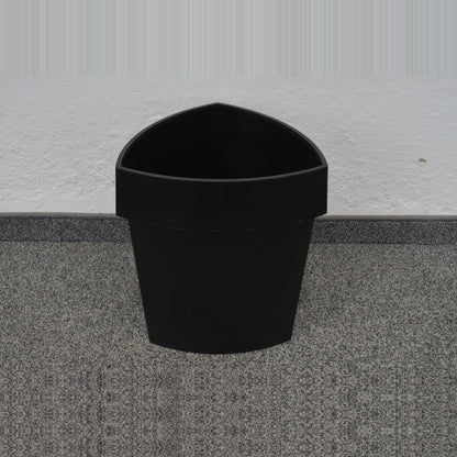 Rexite Abfalleimer 13.5 Liter Kunstoff schwarz von vorne - 6034055