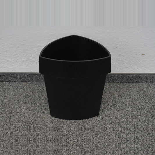 Rexite Abfalleimer 13.5 Liter Kunstoff schwarz von vorne