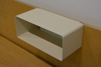Lista Office Ablagefach in edlem Perlweiss, Ansicht von rechts - 6034090