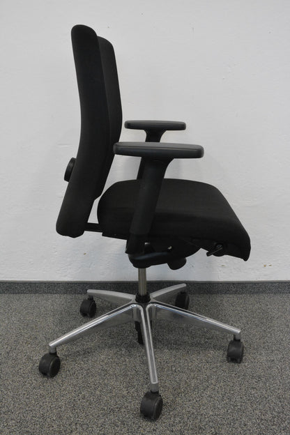 Girsberger Presto Bürodrehstuhl - kurze Rückenlehne - mit Armlehnen - Kippschalter