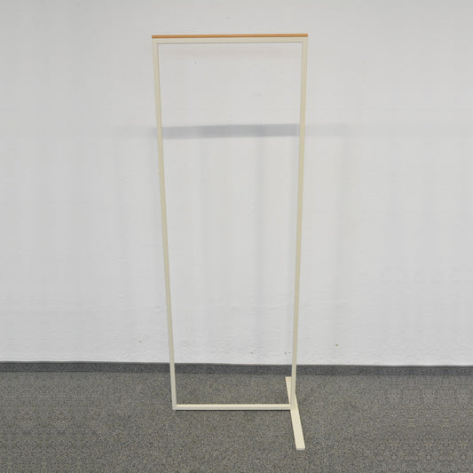 Top Design Exclusiv One Garderobenständer aus Metall Perlweiss